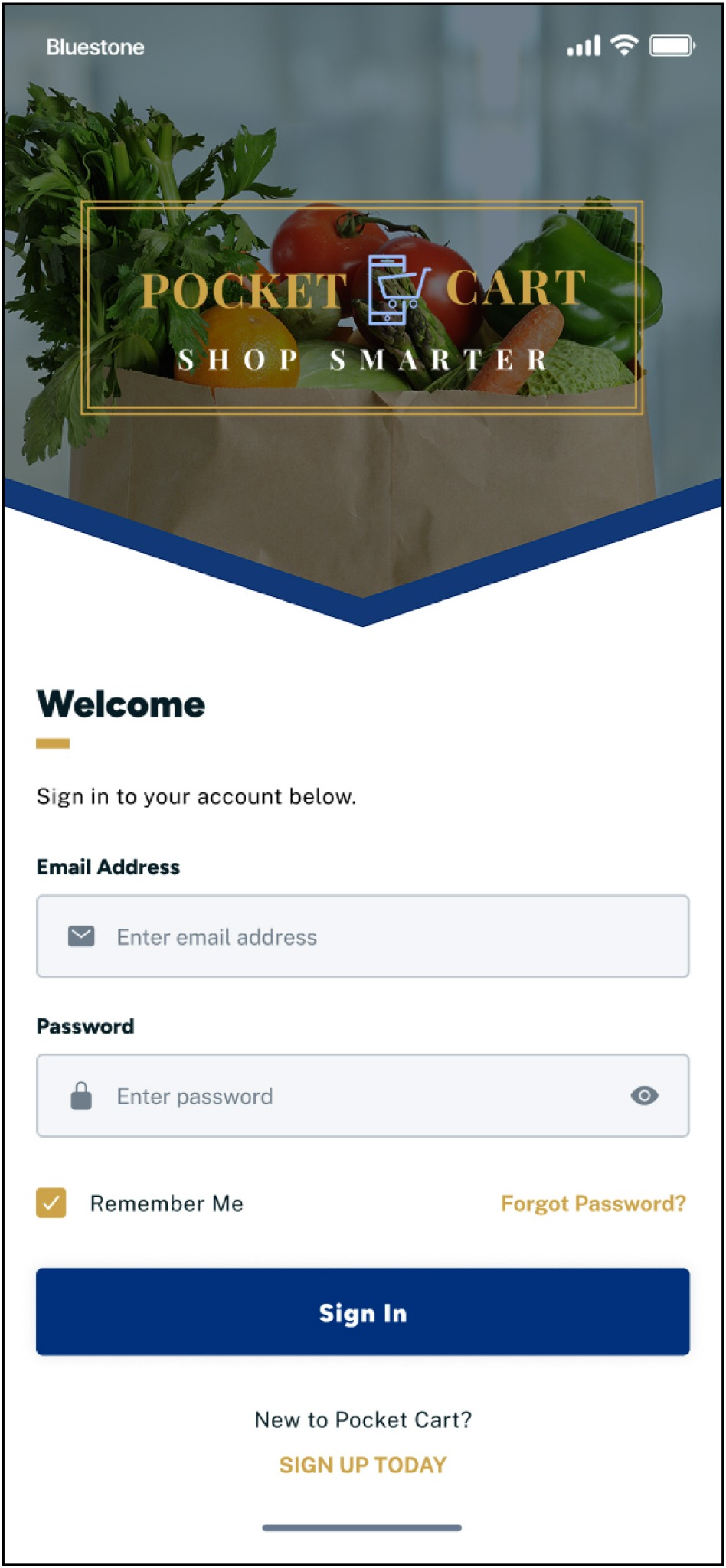 Sign In Screen